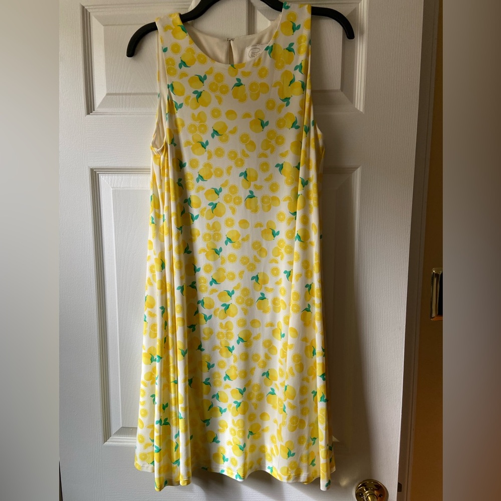 Ladies’ Lemon Print Shift Dress